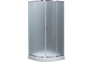 SE-800Q Душ. Ограждение полукруг 80х80х185, стекло 4 мм, прозр. (270062)