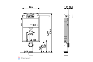 Модуль Uni 2.0 для уст. унитаза на кап. стену. - 2