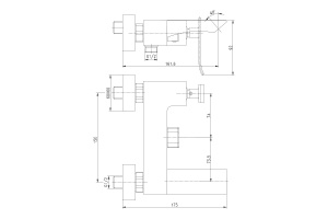 Смеситель для ванны с душем Lemark Contest LM5814CW - 2