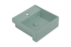 Накладная раковина Abber Rechteck 41 светло-зеленая матовая