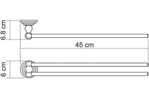 Полотенцедержатель Wasserkraft Ammer K-7031 - 3
