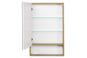 Зеркало-шкаф Aquaton Сканди 55 белый - светлое дерево - 2