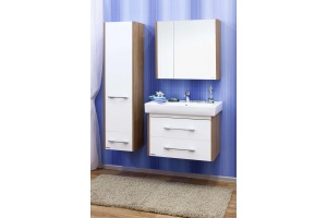 Шкаф-пенал Sanflor Ларго 2 вяз швейцарский, белый L - 3