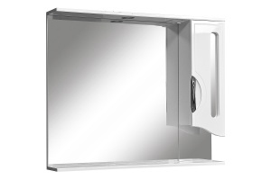 Зеркало-шкаф Stella Polar Сильва 100 R с подсветкой белый