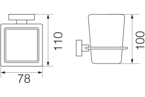 Стакан Veragio Ramba VR.RMB-4940.CR - 2