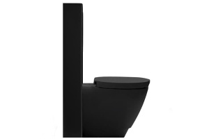 Унитаз приставной Simas Vignoni с крышкой, черный (VI01 nero) - 2