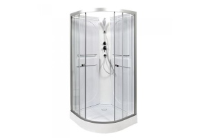 Душевая кабина Deto L 90х90 хром (L609NLED)