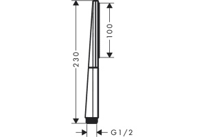 26866000 HG Rainfinity Baton 100 1jet ручной душ - 3