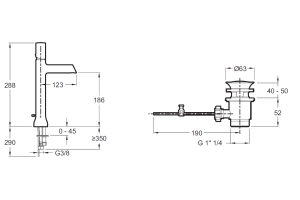 Смеситель для раковины Jacob Delafon  хром (E8990-BN) - 2