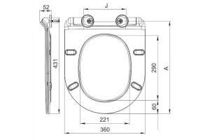 Сиденье для унитаза Esbano Gardena с системой микролифт, белый (ZAESUPGARDW2111) - 2