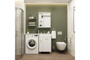 Тумба под раковину Onika Нави 60 белый  - 3