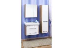 Тумба для комплекта Sanflor Ларго 2 70 вяз швейцарский, белая - 2