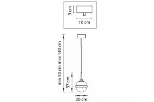 Подвесной светильник Lightstar Globo 813111 - 3