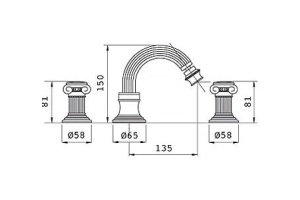 Смеситель Cezares Olimp BBS2 01 M для биде - 3