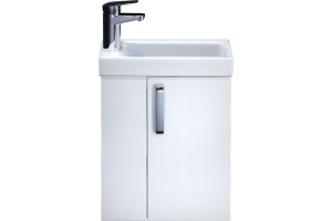 Тумба с раковиной Iddis Torr 40 R, подвесная, белая - 3