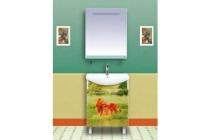 Тумба под раковину Misty Легенда 65 с рисунком - 2