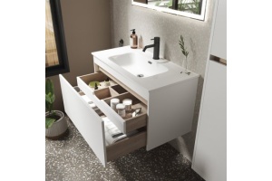 Тумба под раковину Sancos Smart 80 белый, глянцевый (SM80W) - 3