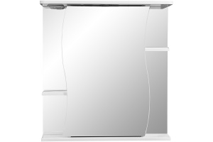 Зеркало-шкаф Stella Polar Волна Лолита 65 R с подсветкой белый - 2