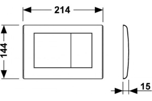 Кнопка смыва TECE Planus 9240366 состаренная латунь - 3