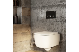 Кнопка смыва IDDIS Unifix черная матовая UNI71MBi77 - 2