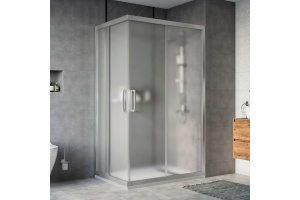 Душевой уголок STWORKI Карлстад DE019RC90120200 120x90 см профиль хром матовый, стекло матовое