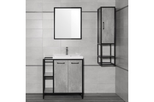 Тумба для комплекта Style Line Лофт 80 бетон - 2