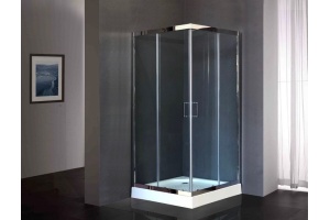 Душевой уголок Royal Bath HP 80х80 с поддоном профиль хром стекло прозрачное - 2