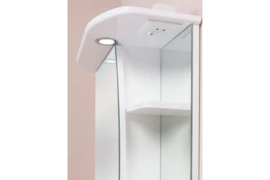 Зеркало-шкаф Onika Луна 60 L с подсветкой, белый (206013) - 2