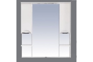 София -100 Зеркало - шкаф (свет) белая эмаль