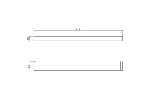 Полотенцедержатель Timo Petruma золото матовое - 2