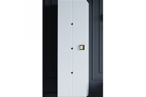 Шкаф пенал Armadi Art Vallessi Avantgarde Piazza 35 подвесной белый - золото