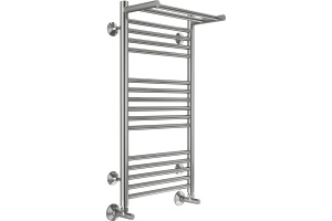 Водяной полотенцесушитель Terminus Аврора П16 400х800 c полкой Хром - 2