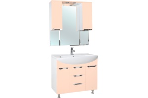 Тумба с раковиной Bellezza Альфа 90 бежевая - 3