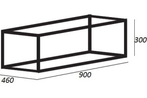 Консоль для раковины Cezares Cadro 90 подвесная - 2