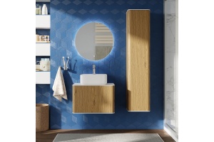 Мебель для ванной STWORKI Ноттвиль 60 дуб верона, без выреза под смеситель