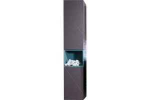 Шкаф-пенал Бриклаер Кристалл софт грифит, муссон