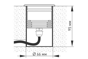 Ландшафтный светодиодный светильник Arlight LTD-Ground-Tilt-R80-9W Day4000 032213 - 3