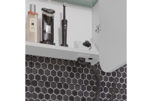 Зеркало шкаф Opadiris Элеганс 80 с подсветкой белый матовый - 3