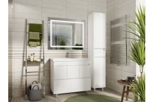 Шкаф-пенал Misty Алиса 35 R, белый, с ящиком - 3