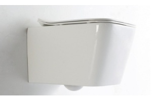 Унитаз подвесной Ceramalux белый, смыв AquaBlade (5170MW) - 2