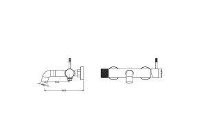 Смеситель для ванны с душевым гарнитуром Boheme Uno белый матовый - 2