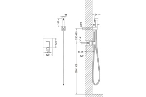 Гигиенический душ Timo Briana 7189/03SM со смесителем - 3