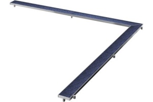 Решетка TECE TECEdrainline Plate 6 109 70 90х90 см под плитку угловая - 2