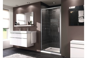 Душевая дверь в нишу Huppe X1 140703.069.321 распашная 90 см - 2