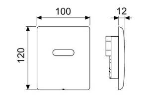 Кнопка смыва Tece Planus белый матовый (9242355) - 3