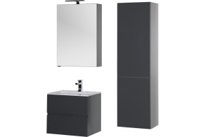 Тумба для комплекта Aquanet Алвита 60 серый антрацит - 3