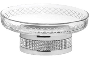 Мыльница Boheme Royal Cristal Chrome настольная