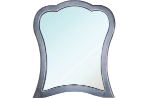 Зеркало Bellezza Грация Люкс 90 черное патина серебро