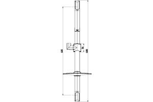 Душевая штанга Lemark  68.8 см (LM8066C) - 3