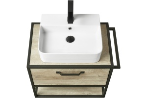 Тумба под раковину Aquaton Лофт Фабрик 65 светлое дерево